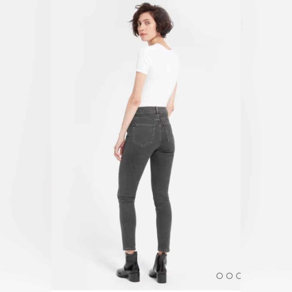 Everlane The High-Rise Skinny Jean Ankle Washed Black size 28